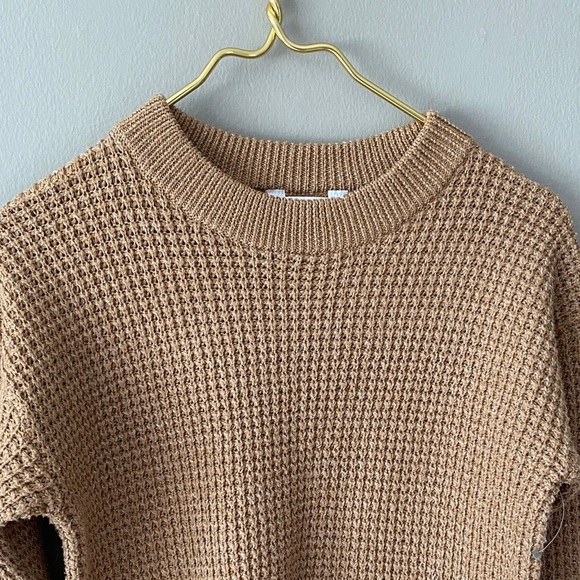 Time and Tru Men's Camel Crewneck Sweater - Picture 3 of 8
